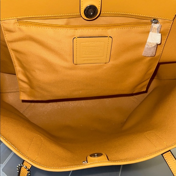 Coach Tan Signature Tote Bag - Picture 3 of 6